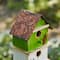 Glitzhome® 13.75" 3-Tier Distressed Wood Birdhouse
